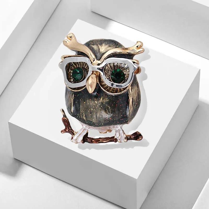 Wearing Glasses Green Eyed Owl Brooch Fashionable Enamel Animal Brooch Dinner Parties Jewelry Brooch Accessories Holiday Gifts A
Wearing Glasses Green Eyed Owl Brooch Fashionable Enamel Animal Brooch Dinner Parties Jewelry Brooch Accessories Holiday Gifts A
