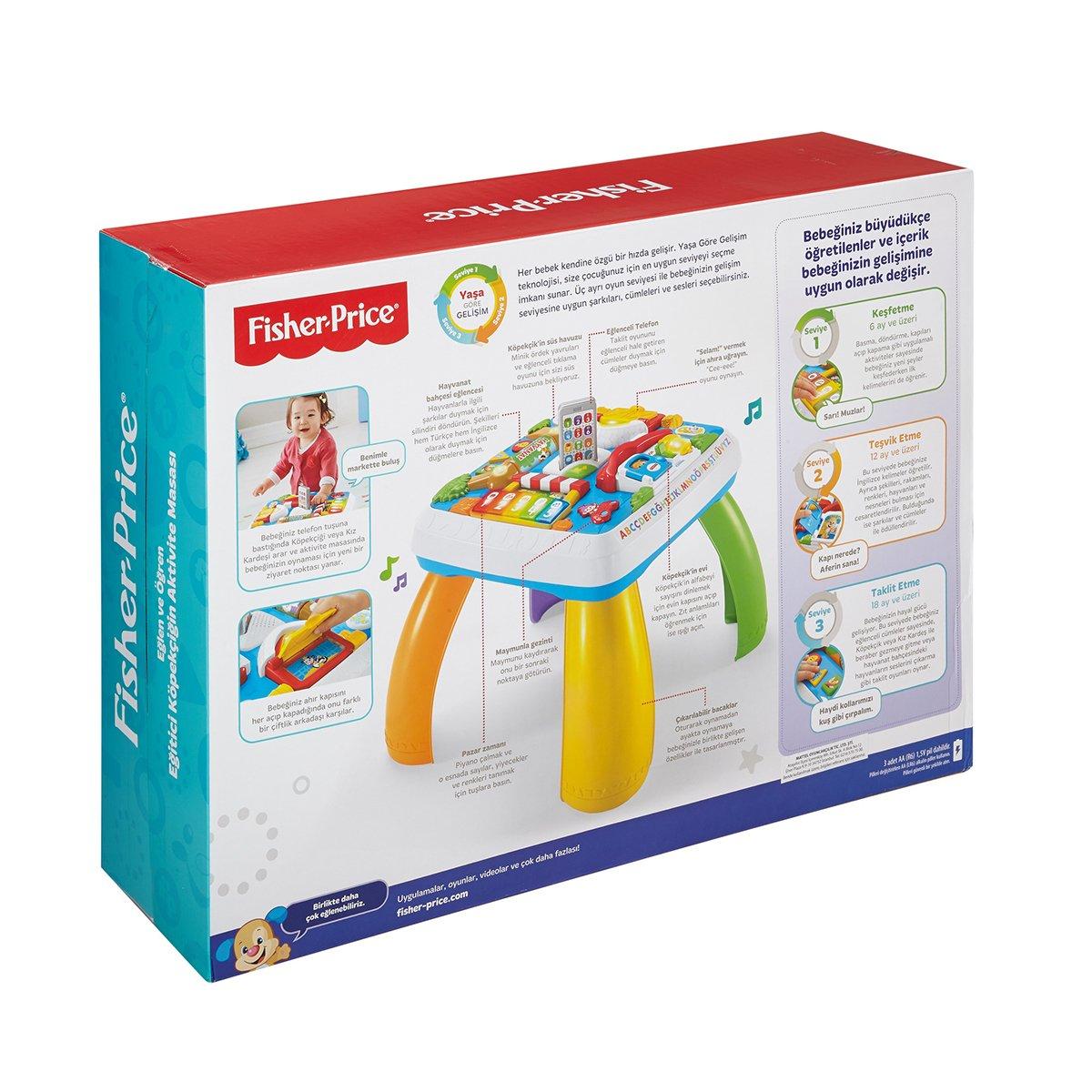 DRH44 Fisher-Price® Детский стол для занятий по возрастному развитию для щенков / Турецкий и английский языки / Веселись и учись
DRH44 Fisher-Price® Детский стол для занятий по возрастному развитию для щенков / Турецкий и английский языки / Веселись и учись