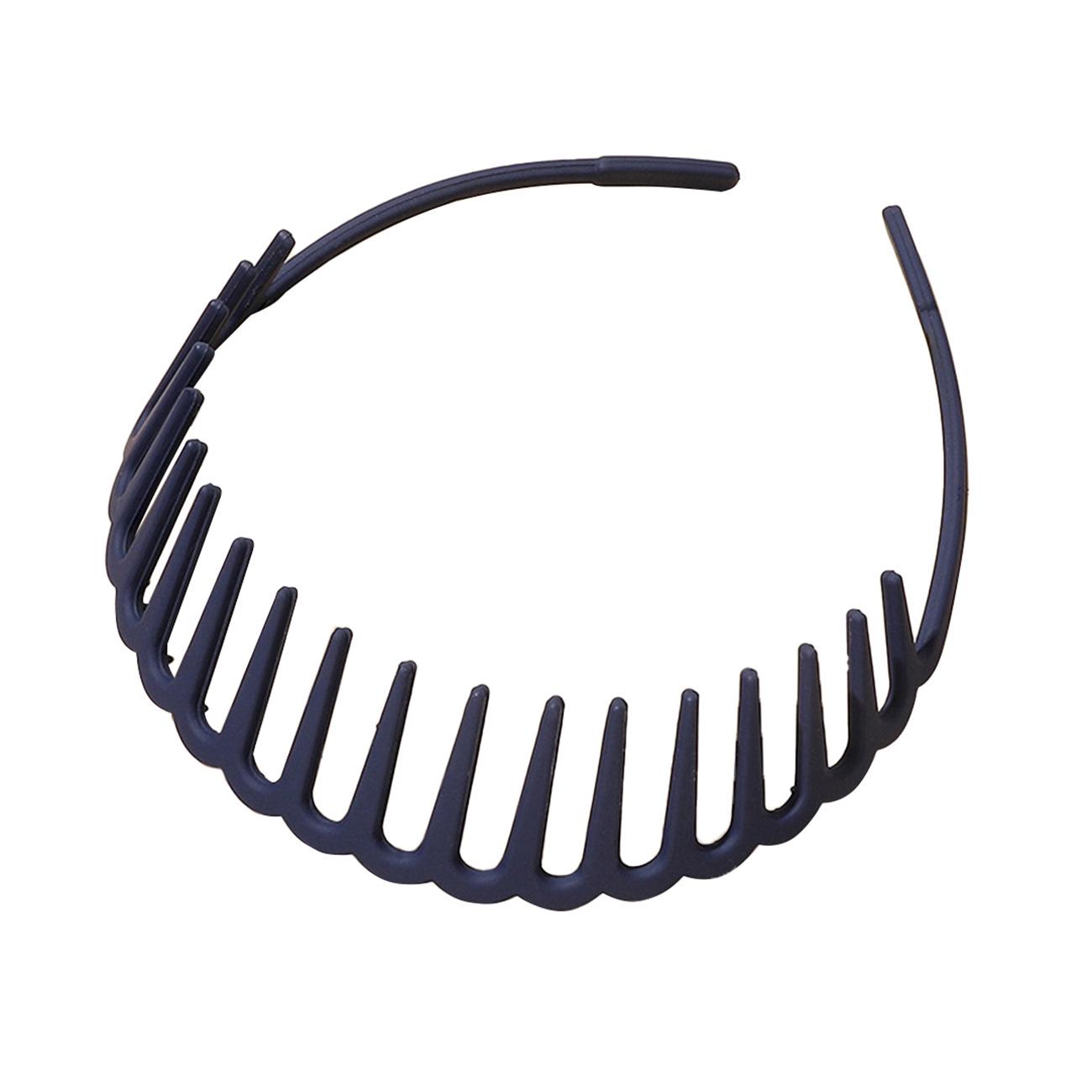 Women s Non-Slip Frosted Tooth Comb Headband for Bangs темно-синього кольору
Women s Non-Slip Frosted Tooth Comb Headband for Bangs темно-синього кольору
