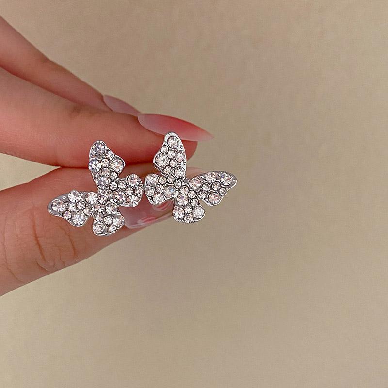 Copper Color Butterfly Stud Earrings for Women Full Rhinestone Luxury Wedding Ear Zircon Sweet Earrings pendientes mujer
Copper Color Butterfly Stud Earrings for Women Full Rhinestone Luxury Wedding Ear Zircon Sweet Earrings pendientes mujer