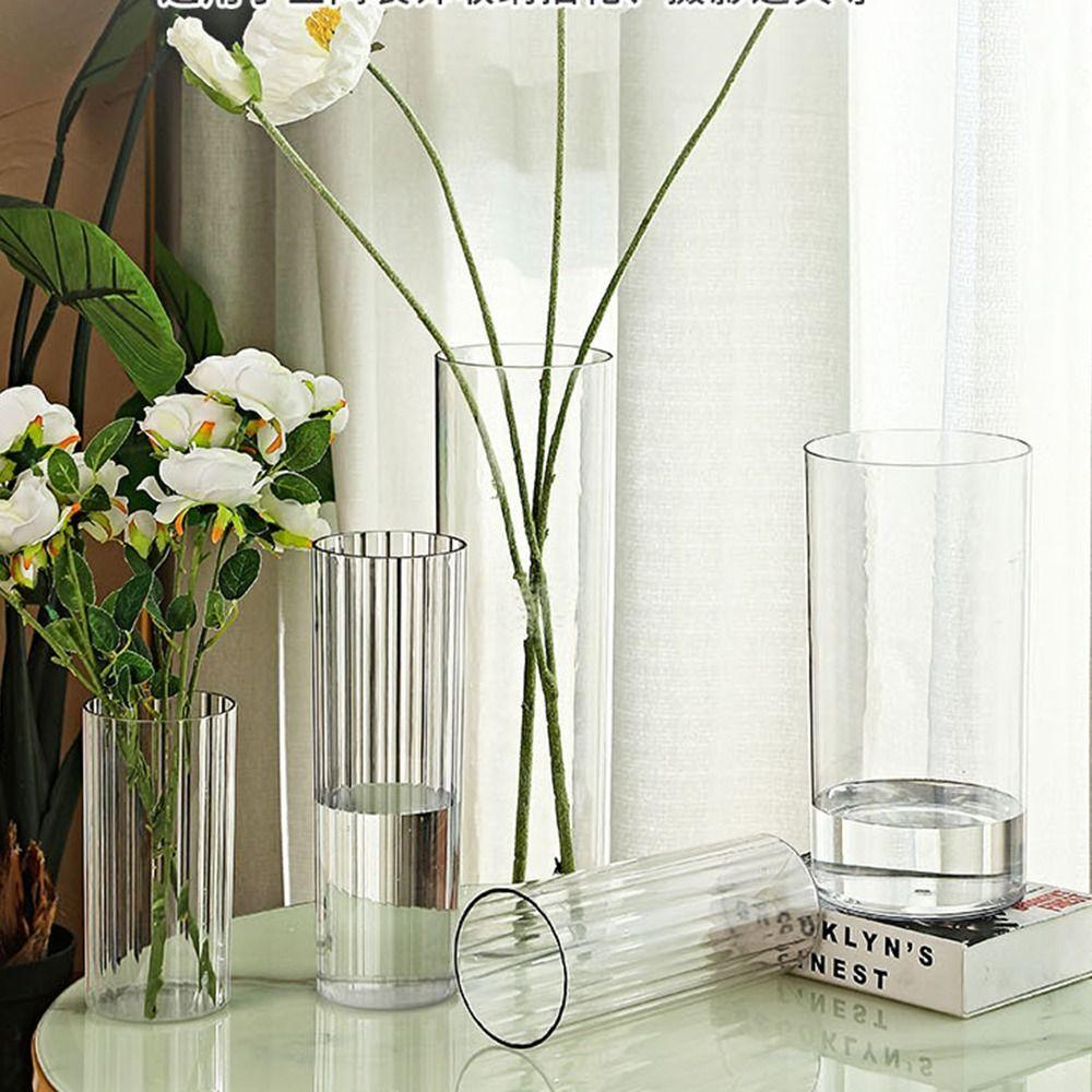 Striped Style Transparent Flower Vase Modern Hydroponic Flower Pot Wedding Decor 10*19.5cm
Striped Style Transparent Flower Vase Modern Hydroponic Flower Pot Wedding Decor 10*19.5cm