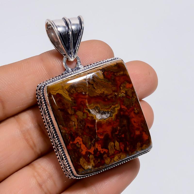 Fabulous Top Grade Qualite 100% Natural Seam Agate Cushion Shape Vintage Style Handmade Jewelry 925 Steling Silver Plated Pendant 2 WSJ4881 2
Fabulous Top Grade Qualite 100% Natural Seam Agate Cushion Shape Vintage Style Handmade Jewelry 925 Steling Silver Plated Pendant 2 WSJ4881 2