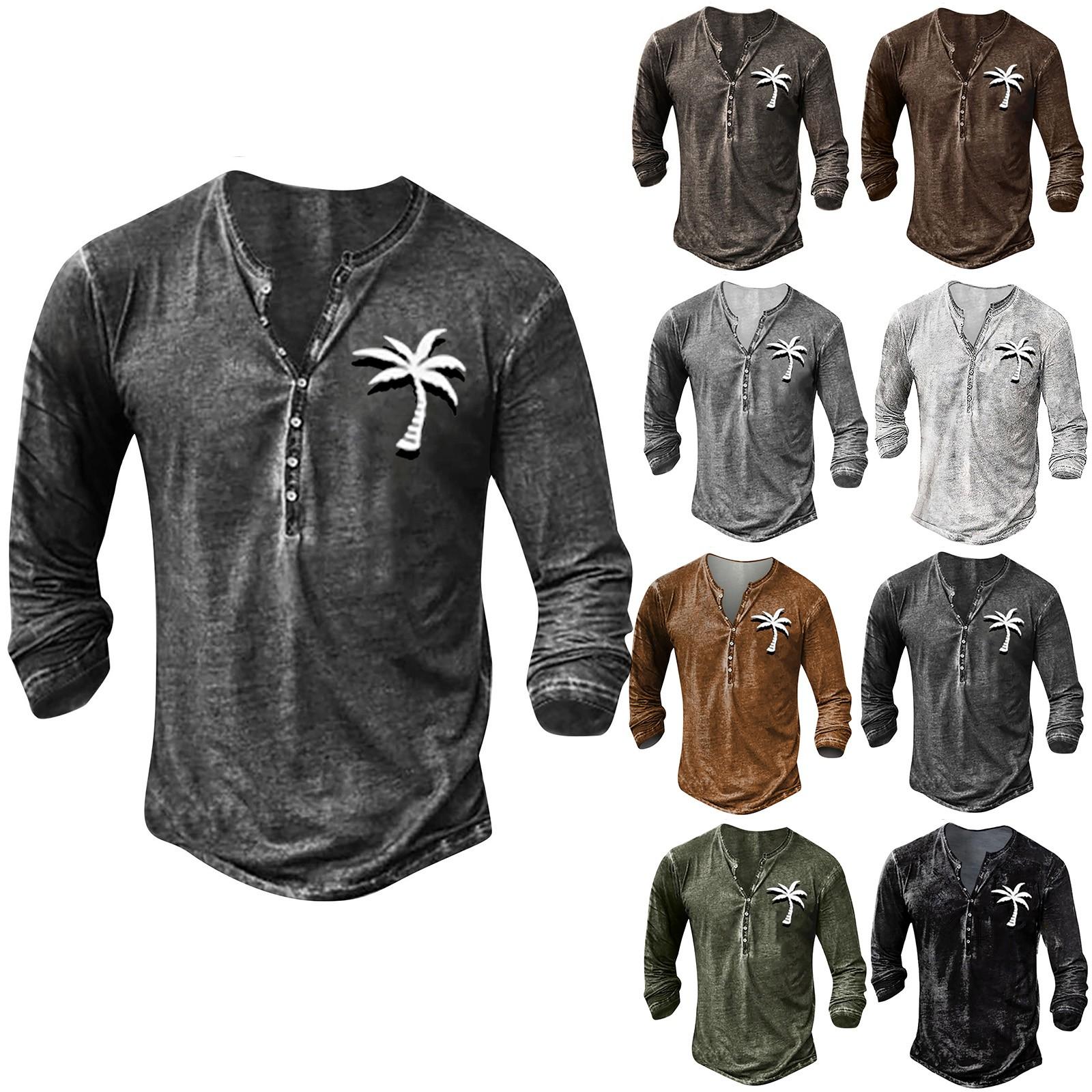Men s Long Sleeve Pattern Embroidery Fashion T-Shirt Autumn Long Sleeve Print Button Pullover Top XL
Men s Long Sleeve Pattern Embroidery Fashion T-Shirt Autumn Long Sleeve Print Button Pullover Top XL
