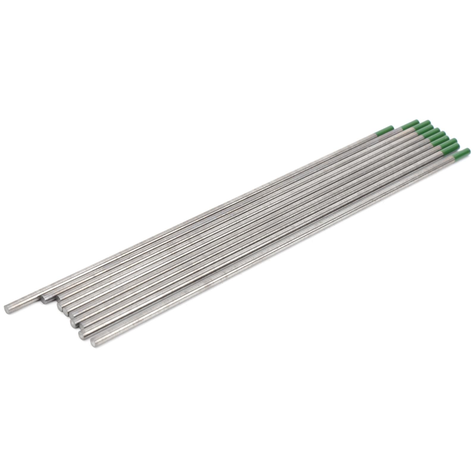 10 шт. TIG Вольфрамовый электрод WP Зеленый наконечник Иглы Сварочные аксессуары 3.0 x 175 мм
