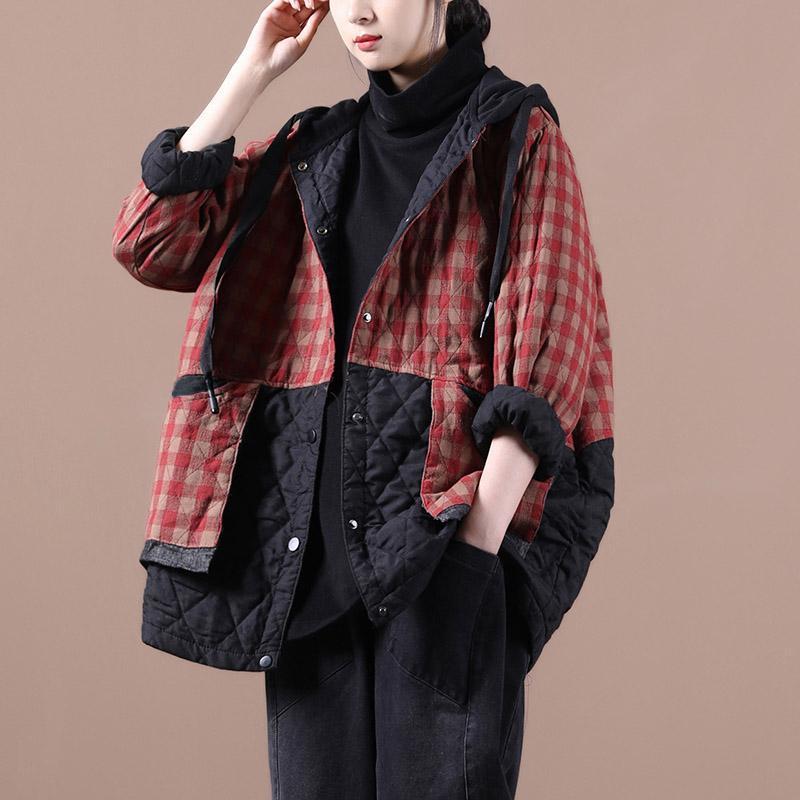 Women s Plus Size Artistic Plaid Cotton-Linen Hooded Jacket 2024 L красный
Women s Plus Size Artistic Plaid Cotton-Linen Hooded Jacket 2024 L красный