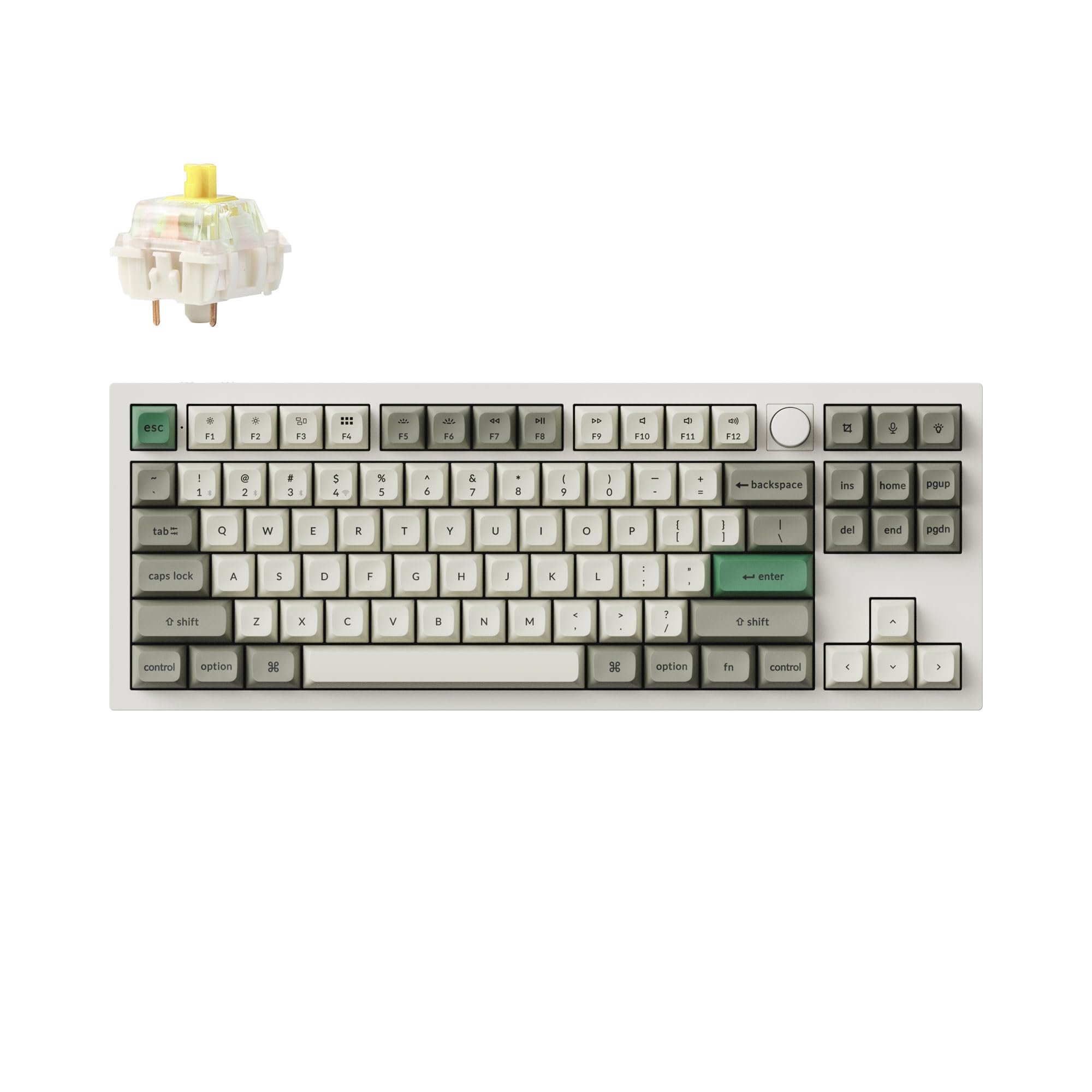 Keychron Q3 Max QMKVIA Wireless Custom Mechanical Keyboard, 2.4 GHzBluetooth 5.1Wired Connection, US Layout, RGB Light, Hot Swap Compatible Gateron
Keychron Q3 Max QMKVIA Wireless Custom Mechanical Keyboard, 2.4 GHzBluetooth 5.1Wired Connection, US Layout, RGB Light, Hot Swap Compatible Gateron