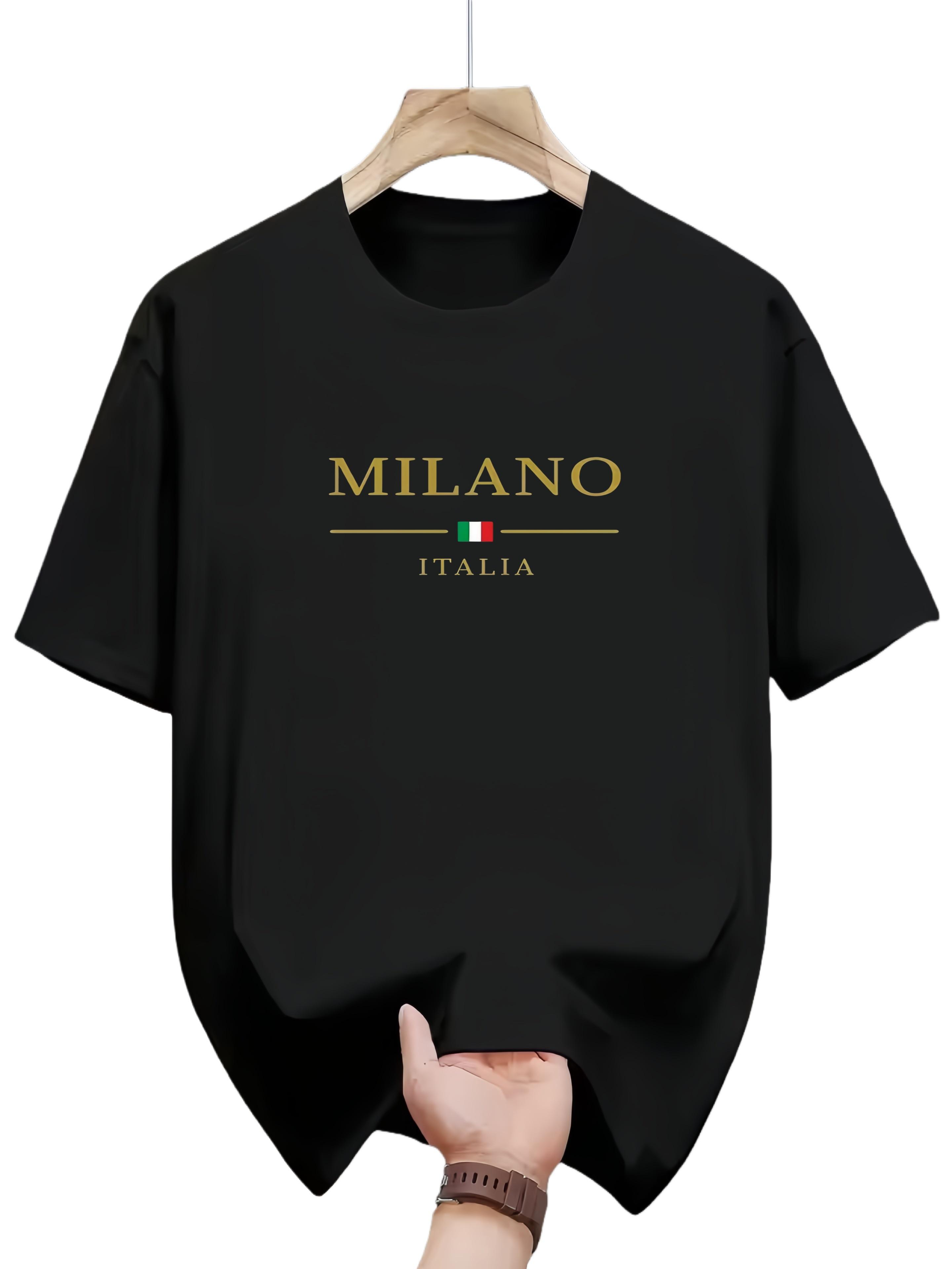 Mens summer 100 cotton fashionable casual loose plus size MILANO ITALIA pattern printed sports round neck short sleeved Tshirt 4XL
Mens summer 100 cotton fashionable casual loose plus size MILANO ITALIA pattern printed sports round neck short sleeved Tshirt 4XL