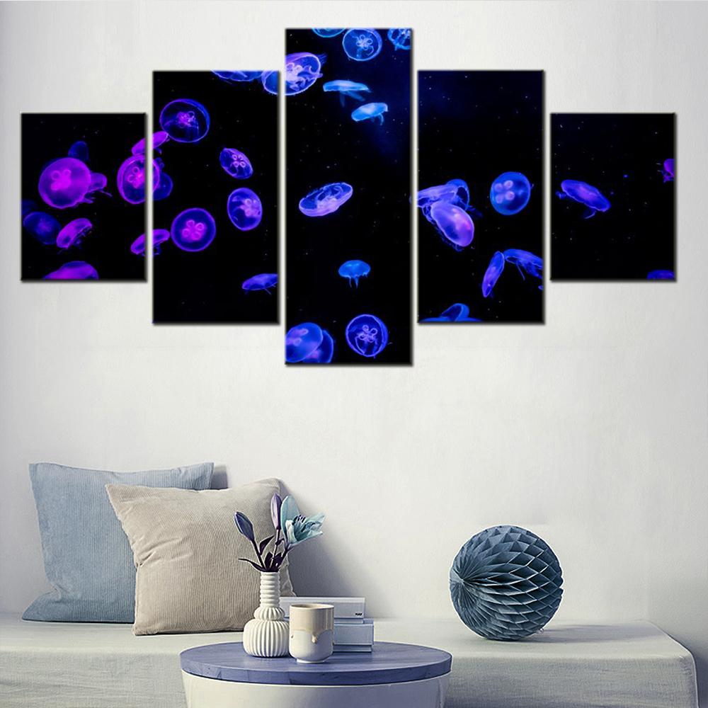 5 Pieces Canvas Wall Art Animal Poster Jellyfishes Wallpaper Painting Living Room Picture Print Bedroom Mural Home Decor Artwork 20X35 20X45 20X55CM
5 Pieces Canvas Wall Art Animal Poster Jellyfishes Wallpaper Painting Living Room Picture Print Bedroom Mural Home Decor Artwork 20X35 20X45 20X55CM