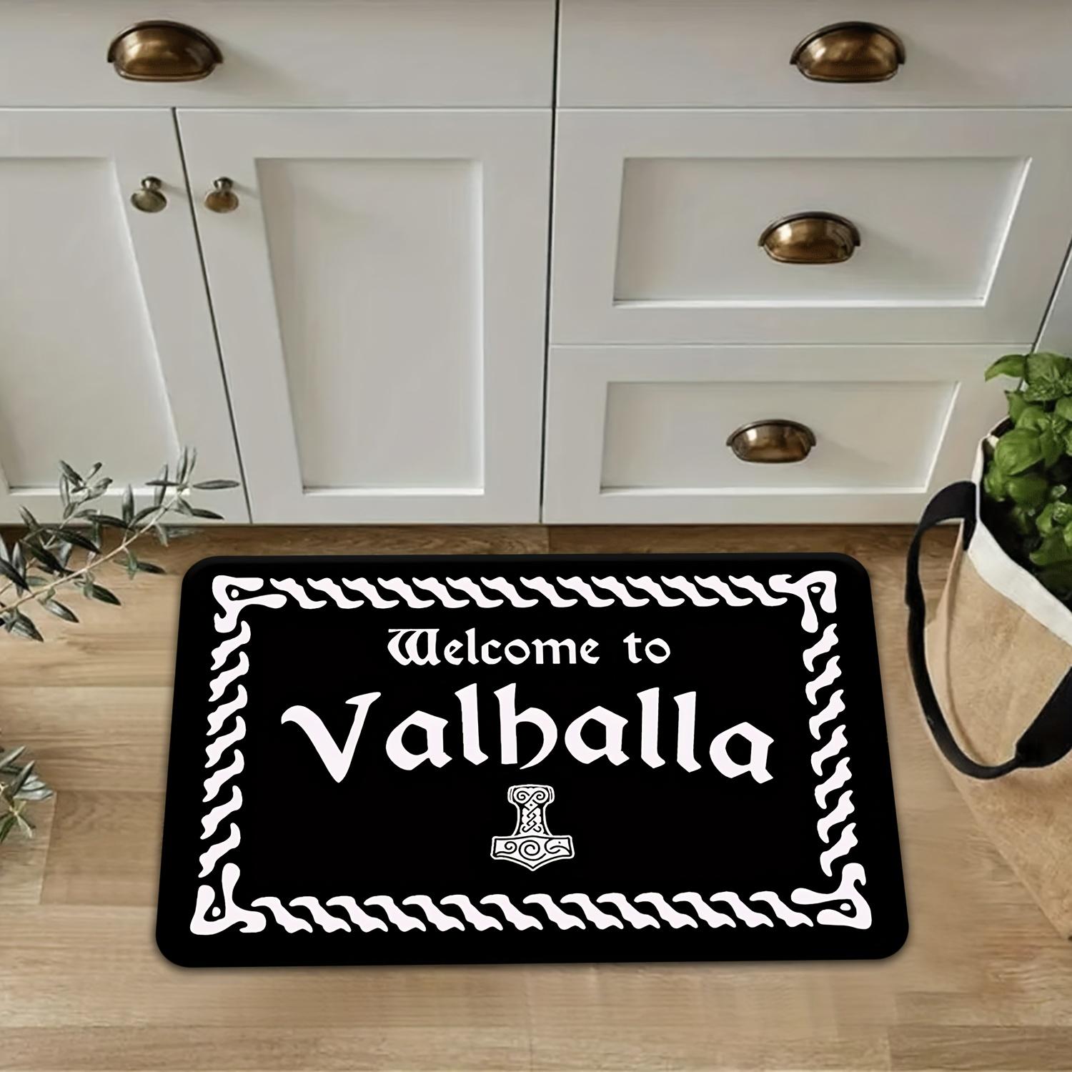 VIKAMA Viking Valhalla Entryway Doormat Gaming Room Decor Nordic-Themed Guesthouse Welcome Rug 40cm x 60cm
VIKAMA Viking Valhalla Entryway Doormat Gaming Room Decor Nordic-Themed Guesthouse Welcome Rug 40cm x 60cm