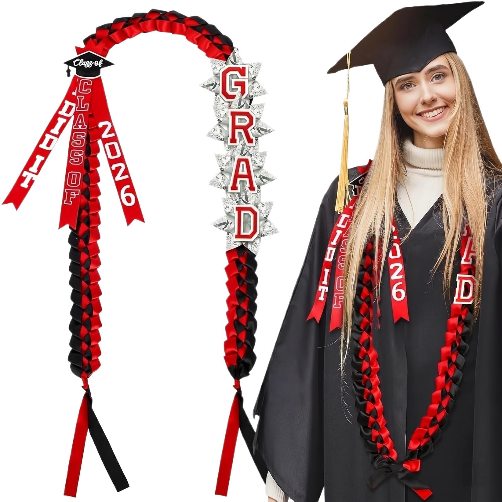 Graduation Garland Necklace Handcrafted Double Flower Garland With Tassels Graduation. One Size червоний
Graduation Garland Necklace Handcrafted Double Flower Garland With Tassels Graduation. One Size червоний