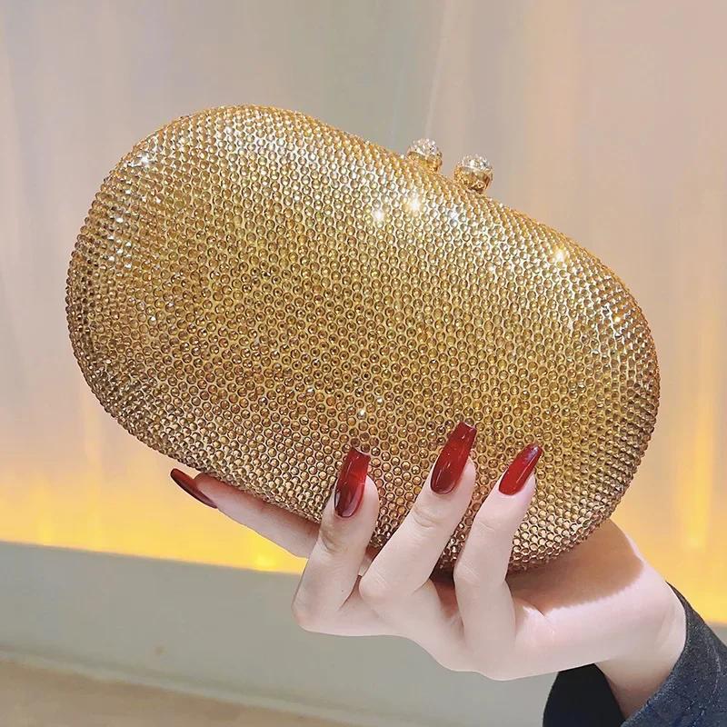 Diamonds Women Clutch Party Wedding Handbag Luxury Crossbody Bags Female Crystal Rhinestone Purse for Gift Prom Dress Chain Bag
Diamonds Women Clutch Party Wedding Handbag Luxury Crossbody Bags Female Crystal Rhinestone Purse for Gift Prom Dress Chain Bag