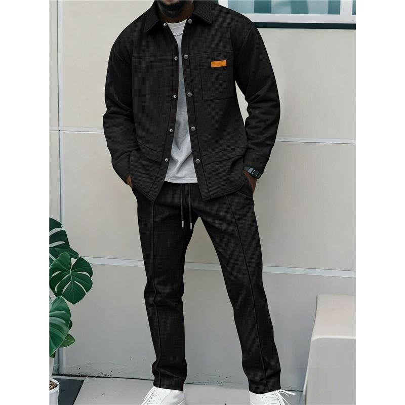 Men s 2 Piece Tracksuit Casual Button Down Jacket & Sweatpants Set Fashion Streetwear Outfits For Daily Wear Jogging Workout L чёрный
Men s 2 Piece Tracksuit Casual Button Down Jacket & Sweatpants Set Fashion Streetwear Outfits For Daily Wear Jogging Workout L чёрный