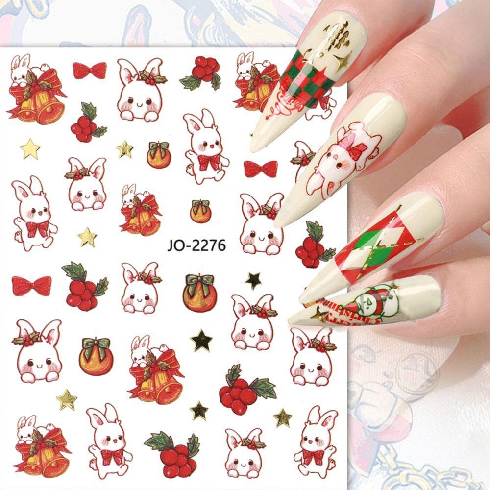 Art Snowflake Elk Nail Stickers Christmas Nail Stickers Nail Art Decorations Rabbit Nail Decals D-2pcs
Art Snowflake Elk Nail Stickers Christmas Nail Stickers Nail Art Decorations Rabbit Nail Decals D-2pcs