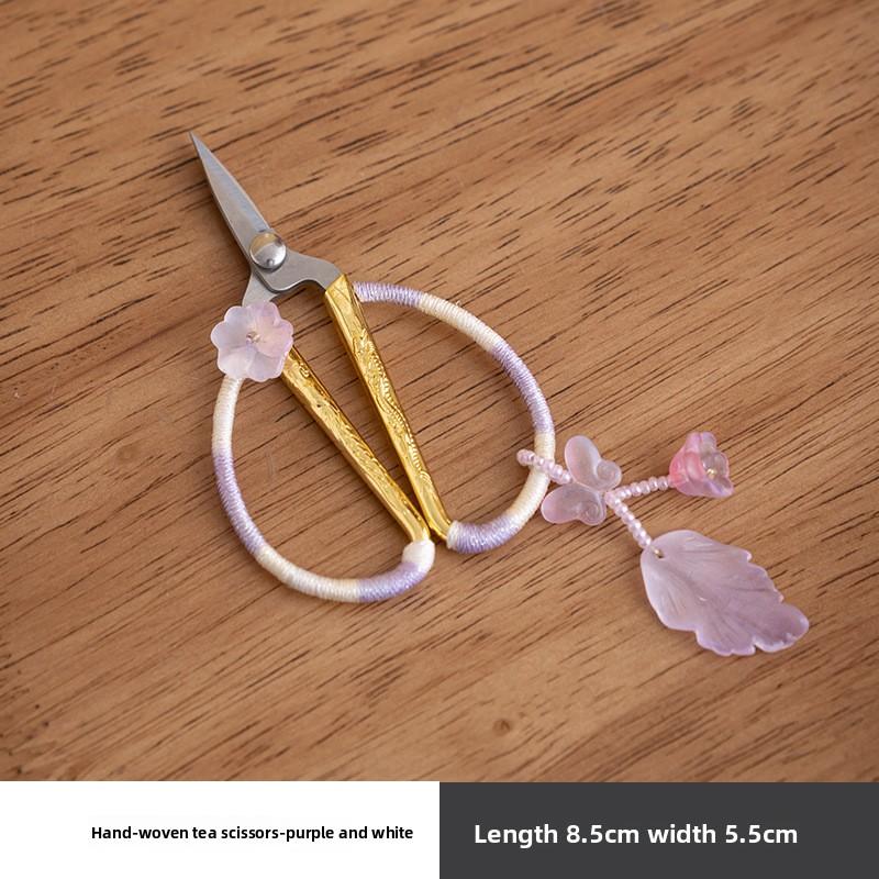 Miniature Tea Bag Cutter Alloy Snip Scissors Gongfu Tea Accessory New Chinese Style Gift for Tea Lovers
Miniature Tea Bag Cutter Alloy Snip Scissors Gongfu Tea Accessory New Chinese Style Gift for Tea Lovers