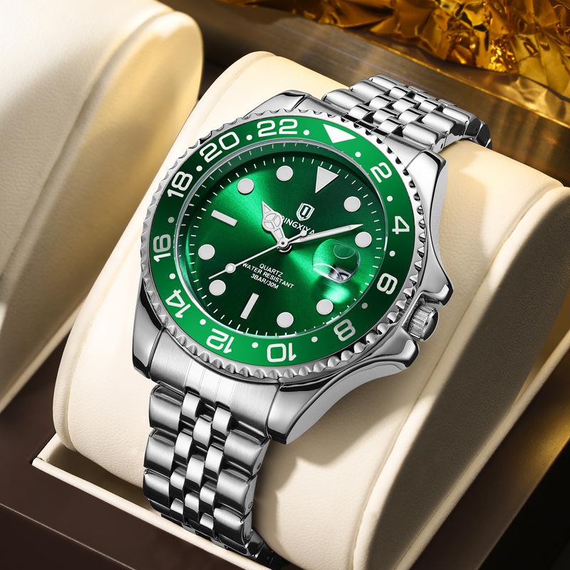 Men s Fashion GMT Watch Luminous Hands, Stainless Steel Waterproof Casual Wrist Watches One Color зелений
Men s Fashion GMT Watch Luminous Hands, Stainless Steel Waterproof Casual Wrist Watches One Color зелений
