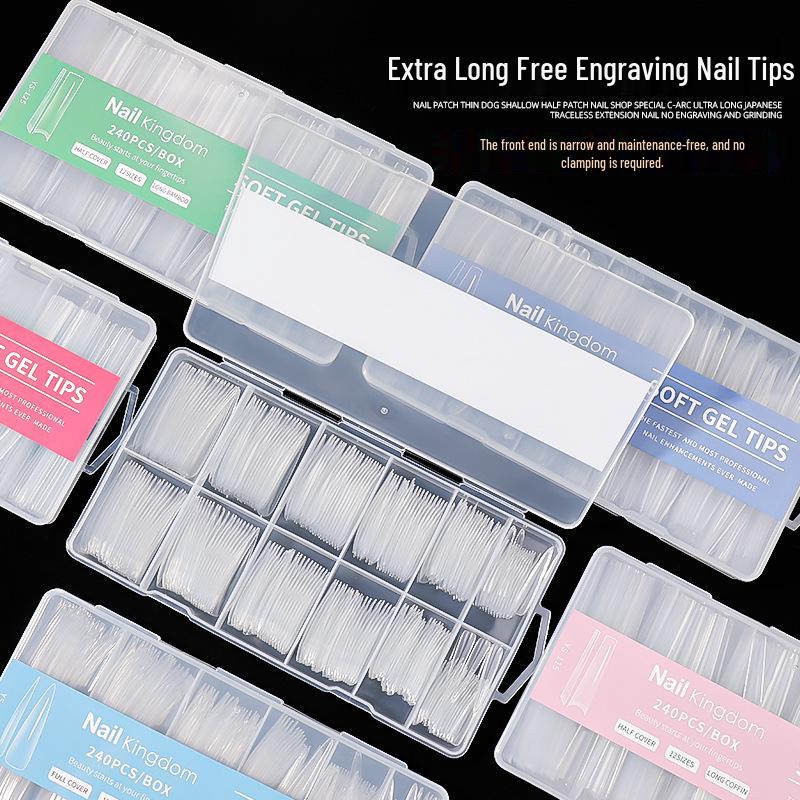 Cross-border Manicure: 240-Piece Long Transparent French Full Cover Fake Nails (3 Boxes)
Cross-border Manicure: 240-Piece Long Transparent French Full Cover Fake Nails (3 Boxes)