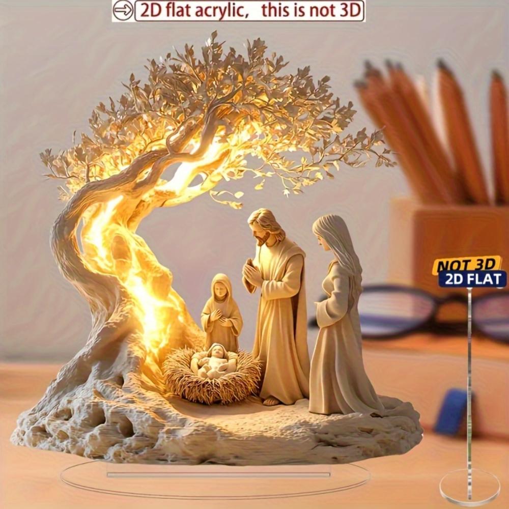 2D плоская элегантная акриловая настольная декорация на христианскую тематику с основанием, идеальные идеи подарков для дома и офиса, подарки на Пасху, Рождество acrylic fiber
2D плоская элегантная акриловая настольная декорация на христианскую тематику с основанием, идеальные идеи подарков для дома и офиса, подарки на Пасху, Рождество acrylic fiber