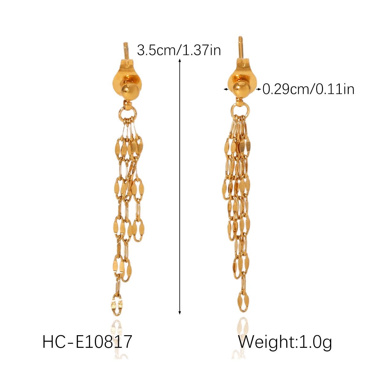 French lips chain tassel stud earrings, 18k gold titanium steel earrings, niche high-end ear jewelry, versatile
French lips chain tassel stud earrings, 18k gold titanium steel earrings, niche high-end ear jewelry, versatile
