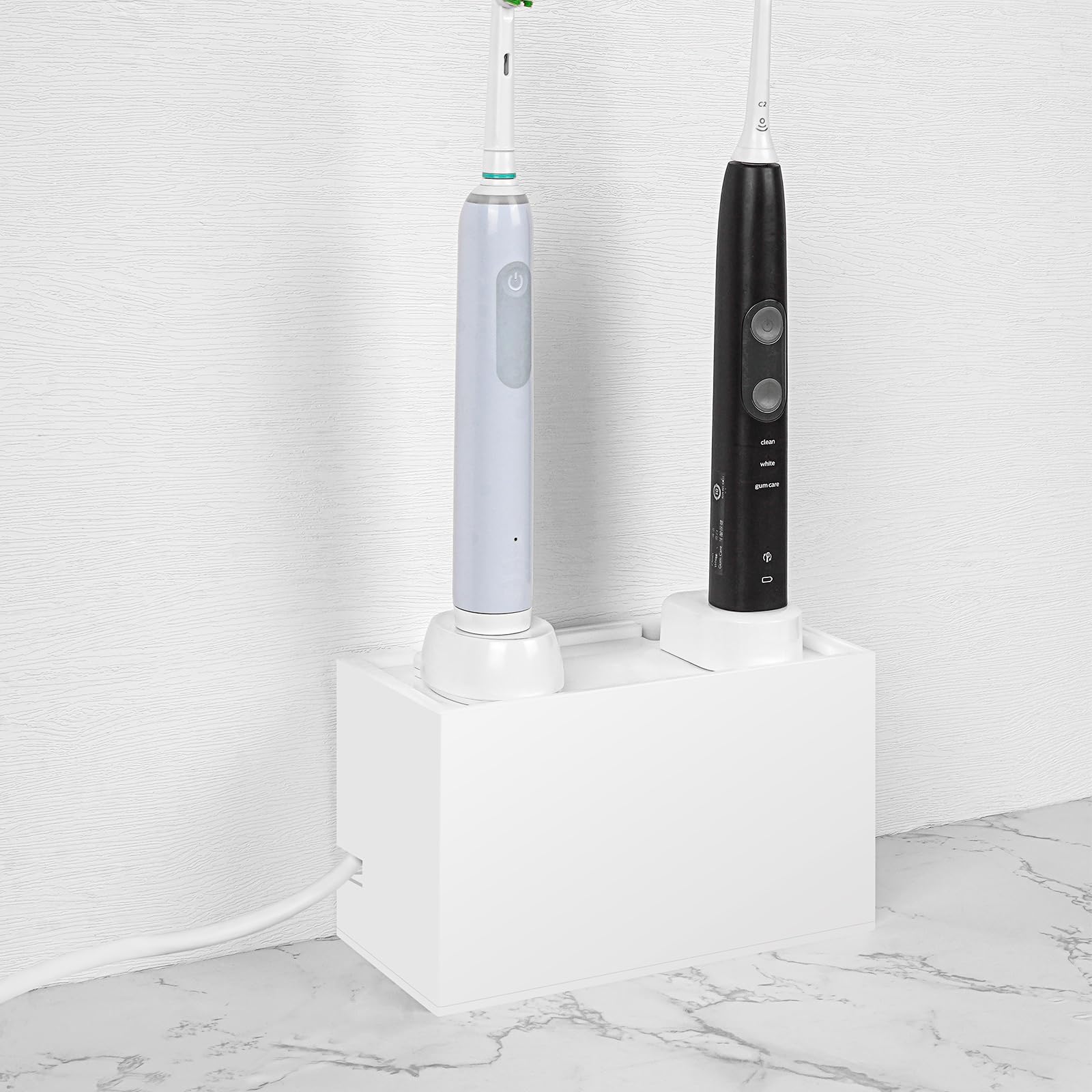 Linkidea Bathroom Electric Toothbrush and Razor Cable Organizer Vanity Hide Cord Organizer with Charger and Power Strip Storage Keep Your Countertop
Linkidea Bathroom Electric Toothbrush and Razor Cable Organizer Vanity Hide Cord Organizer with Charger and Power Strip Storage Keep Your Countertop