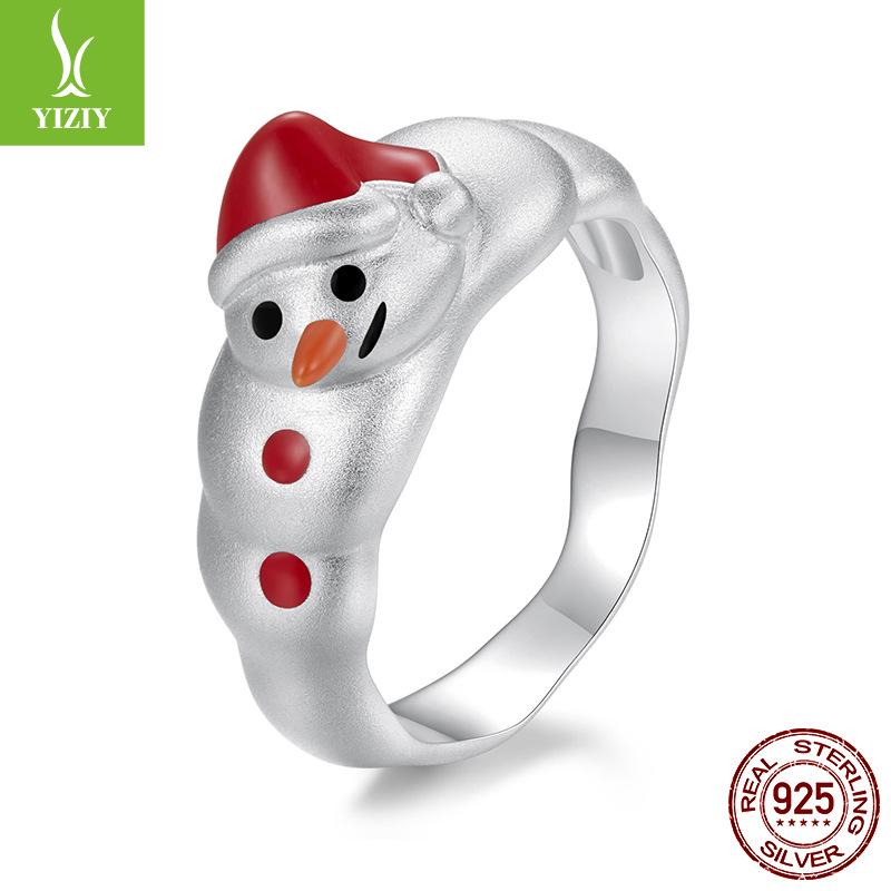 Yinziyun s925 Sterling Silver Rhodium Plated Snowman Open Ring - Exquisite Christmas Fashion Jewelry Size 6 белый
Yinziyun s925 Sterling Silver Rhodium Plated Snowman Open Ring - Exquisite Christmas Fashion Jewelry Size 6 белый
