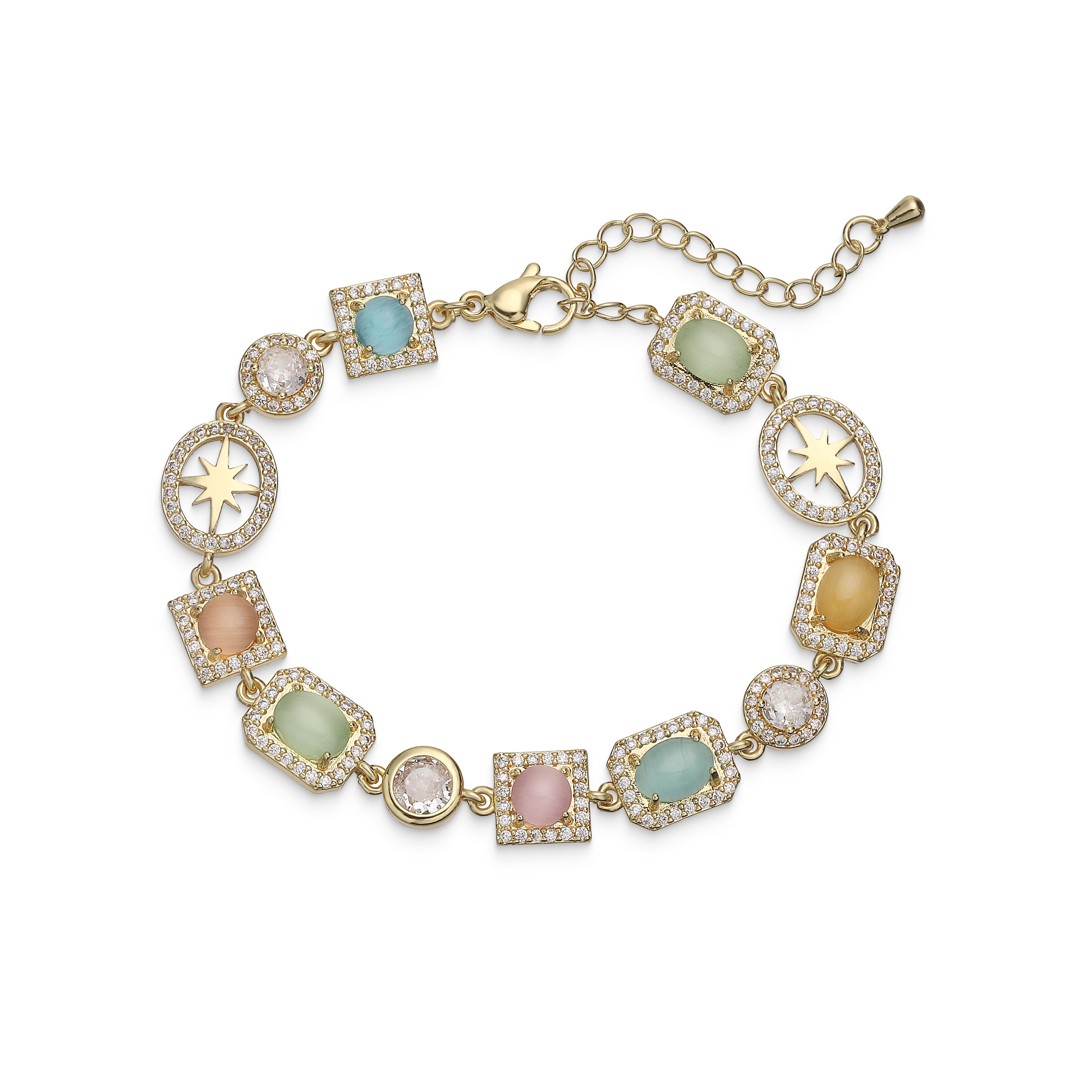 18K Gold Plated Dainty Zircon Bracelet Necklace Elegant Brass Statement Zircon with Sparkling Cubic Zirconia Luxury Timeless
18K Gold Plated Dainty Zircon Bracelet Necklace Elegant Brass Statement Zircon with Sparkling Cubic Zirconia Luxury Timeless