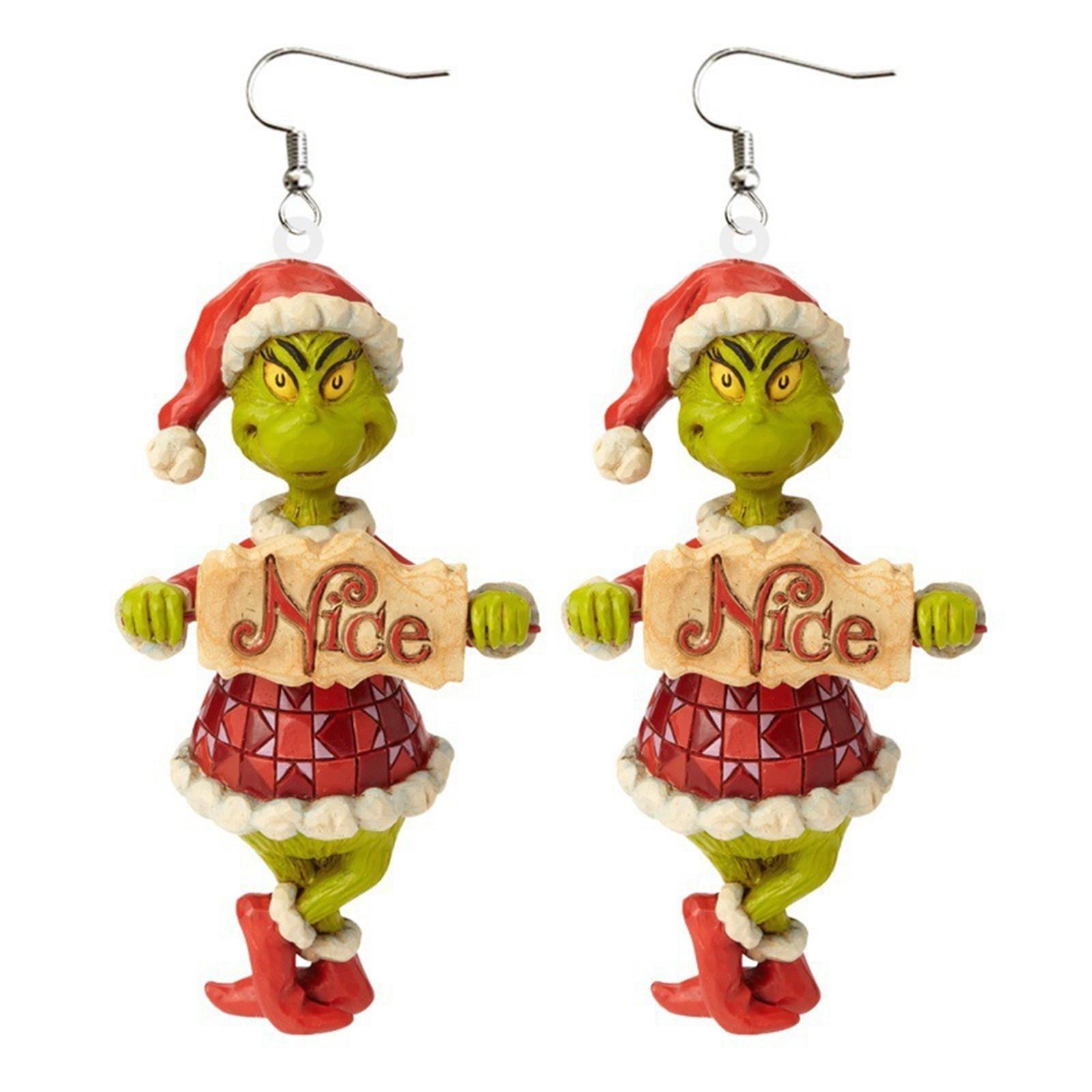 Holiday Character Inspired Dangle Earrings Featuring Festive Figure Holding List with Gift Bag Lightweight Metal Hook Jewelry for Seasonal Wear One Size
Holiday Character Inspired Dangle Earrings Featuring Festive Figure Holding List with Gift Bag Lightweight Metal Hook Jewelry for Seasonal Wear One Size