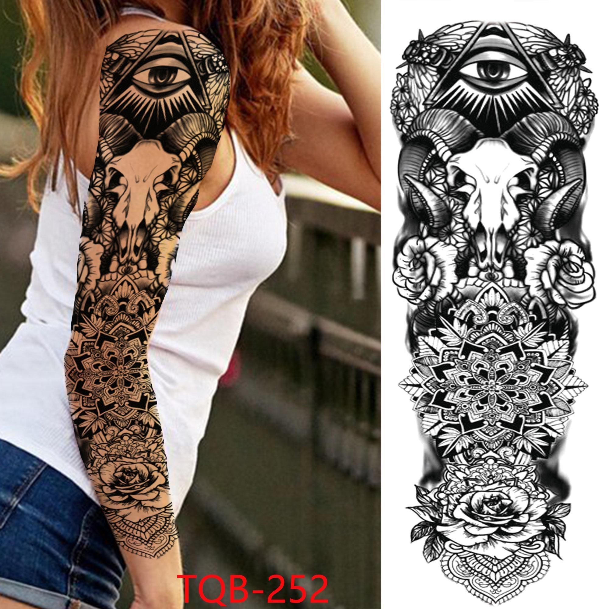 Новий 1 шт. 480*170 мм, супер великий компас, голова вовка, око, підроблене перо бога лева, тимчасове татуювання на рукавах для чоловіків, жінок, татуювання на всю руку татуювання наклейка TQB-252
Новий 1 шт. 480*170 мм, супер великий компас, голова вовка, око, підроблене перо бога лева, тимчасове татуювання на рукавах для чоловіків, жінок, татуювання на всю руку татуювання наклейка TQB-252