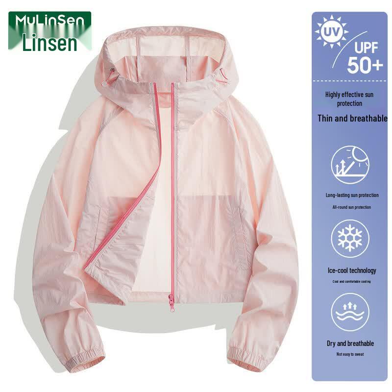 MULINSEN Women s UPF50+ Short Sun Protection Jacket 2XL
MULINSEN Women s UPF50+ Short Sun Protection Jacket 2XL