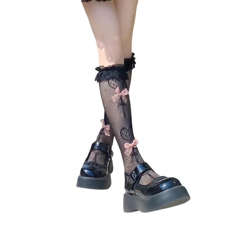 Sweet Lace-Trimmed Calf Socks Lolita Women s Mid-Calf Student Bow-Tie JK Fishnet Socks One Size белый
Sweet Lace-Trimmed Calf Socks Lolita Women s Mid-Calf Student Bow-Tie JK Fishnet Socks One Size белый
