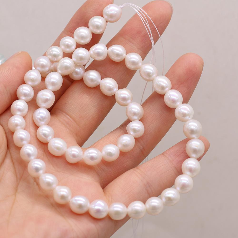1String, White Baroque Pearl 7-8mm, Fashion Women Natural Freshwater Pearl Beads for Jewelry Making DIY Crafts, Luxury Bulk Gifts 36cm 1String/7-8mm-36cm білий
1String, White Baroque Pearl 7-8mm, Fashion Women Natural Freshwater Pearl Beads for Jewelry Making DIY Crafts, Luxury Bulk Gifts 36cm 1String/7-8mm-36cm білий