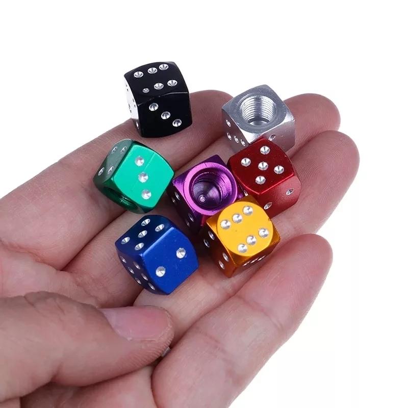 4Pcs/Lot Fashion Aluminum Alloy Car-styling AUTO Dice Dust Valve Caps Car Motorcycles Electric Cars Tire Valve Dust Caps
4Pcs/Lot Fashion Aluminum Alloy Car-styling AUTO Dice Dust Valve Caps Car Motorcycles Electric Cars Tire Valve Dust Caps