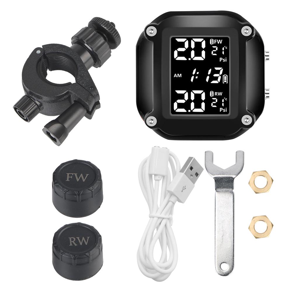 Система контроля давления в шинах с 2 внешними датчиками, аварийная сигнализация, ЖК-дисплей, мотоциклетная TPMS 1 set
Система контроля давления в шинах с 2 внешними датчиками, аварийная сигнализация, ЖК-дисплей, мотоциклетная TPMS 1 set