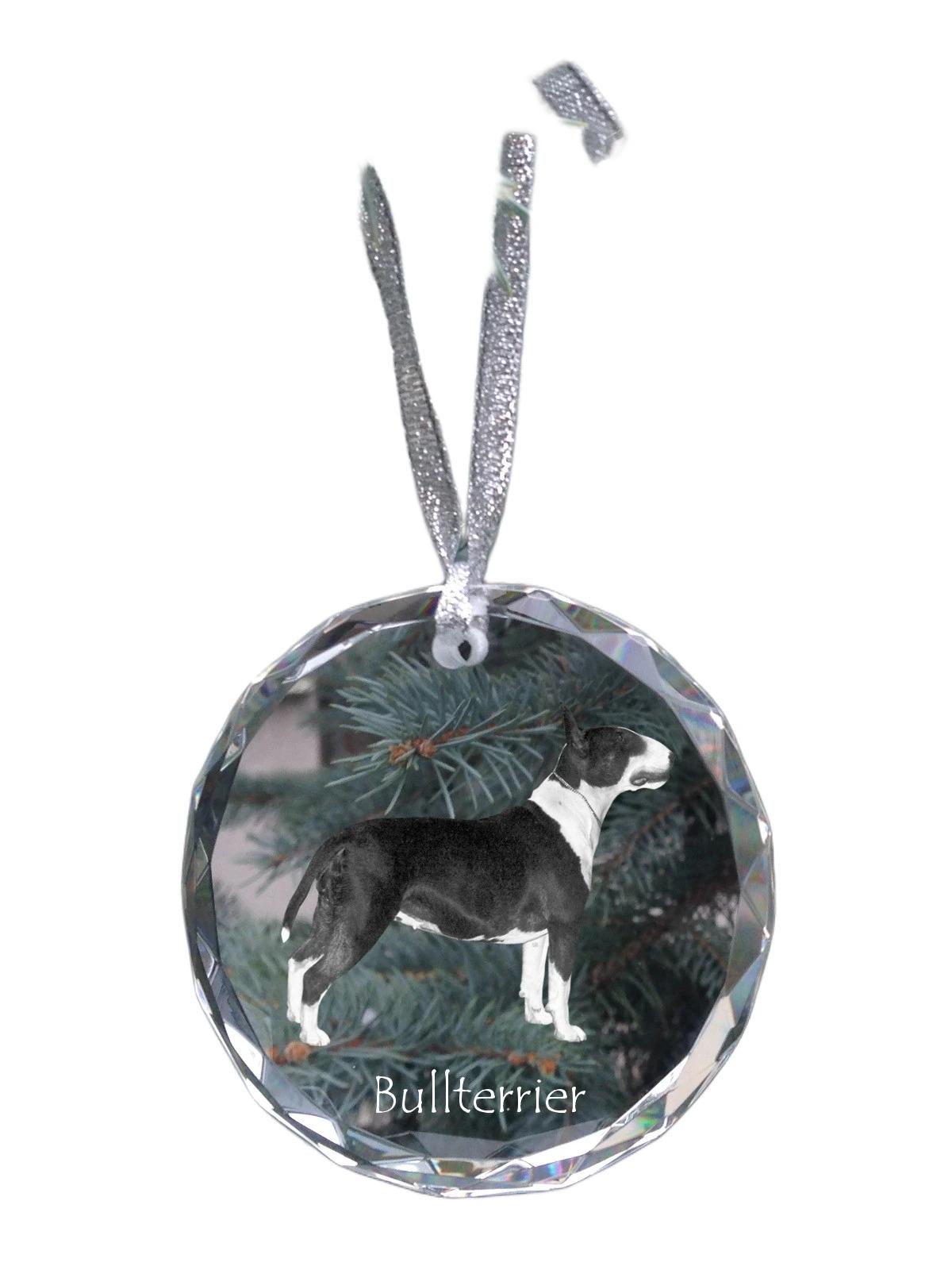 Bull Terrier, Bully - crystal bauble with a photo, dog photo in crystal, personalized Christmas tree ornament by Art-Dog brand прозорий
Bull Terrier, Bully - crystal bauble with a photo, dog photo in crystal, personalized Christmas tree ornament by Art-Dog brand прозорий