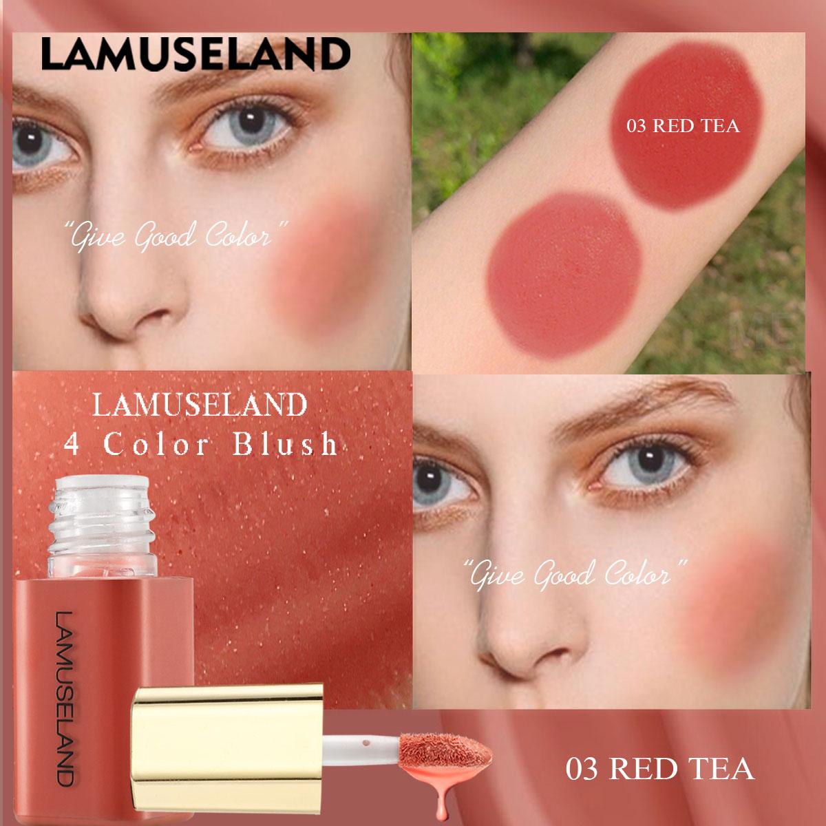 LAMUSELAND 4 цвета, жидкие румяна, косметические румяна, натуральный макияж для щек, лица
LAMUSELAND 4 цвета, жидкие румяна, косметические румяна, натуральный макияж для щек, лица