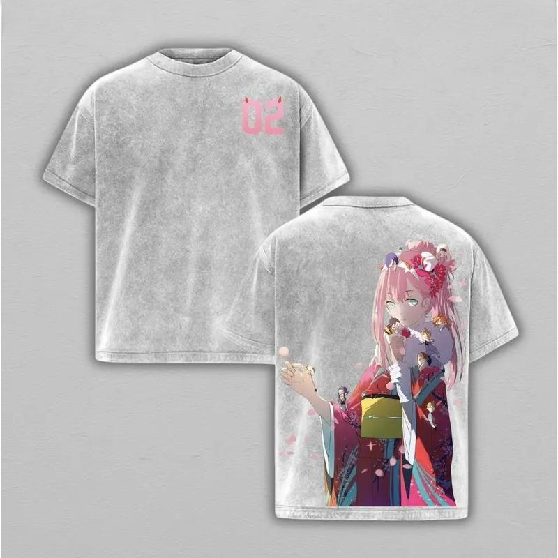 DARLING In The FRANXX Зеро Ту Хиро Печатная Футболка Мужская Женская Одежда Хлопковая Футболка с Эффектом Старения Футболка для Пары Повседневная Футболка Харадзюку Футболка S
DARLING In The FRANXX Зеро Ту Хиро Печатная Футболка Мужская Женская Одежда Хлопковая Футболка с Эффектом Старения Футболка для Пары Повседневная Футболка Харадзюку Футболка S
