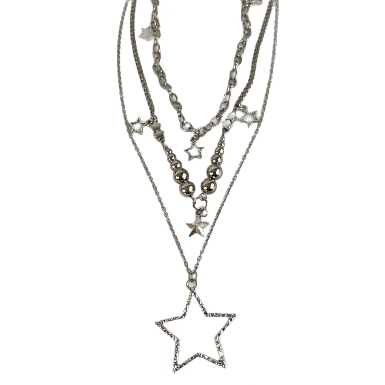 Europe and the United States hot-selling simple five-pointed star fringed set necklace retro star round bead necklace accessories
Europe and the United States hot-selling simple five-pointed star fringed set necklace retro star round bead necklace accessories