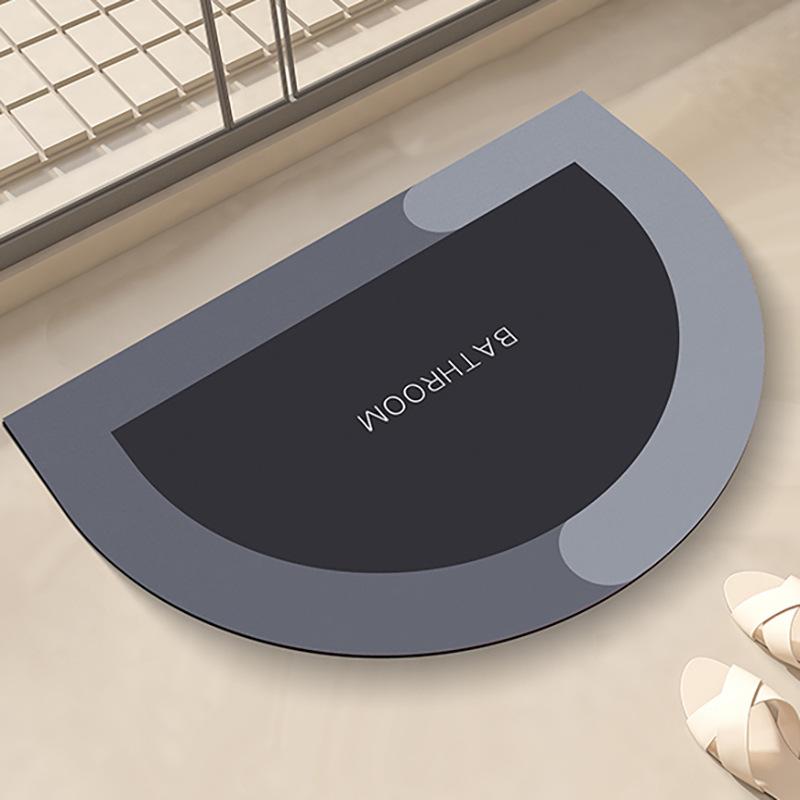 Semicircular bathroom diatom mud absorbent cushion toilet entry door non-slip foot pad household toilet quick-drying carpet 40X60cm 15.7X23.6in
Semicircular bathroom diatom mud absorbent cushion toilet entry door non-slip foot pad household toilet quick-drying carpet 40X60cm 15.7X23.6in