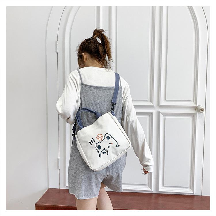Women s bag Girl fresh literary style Cartoon canvas bag Crossbody portable casual student schoolbag large capacity
Women s bag Girl fresh literary style Cartoon canvas bag Crossbody portable casual student schoolbag large capacity