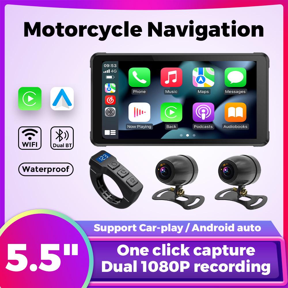 Автомобильные аксессуары - Для carplay мотоцикл GPS навигация motos IP67 водонепроницаемый 5.5-дюймовый монитор Linux System LCD дисплей для беспроводной Android Auto
Автомобильные аксессуары - Для carplay мотоцикл GPS навигация motos IP67 водонепроницаемый 5.5-дюймовый монитор Linux System LCD дисплей для беспроводной Android Auto