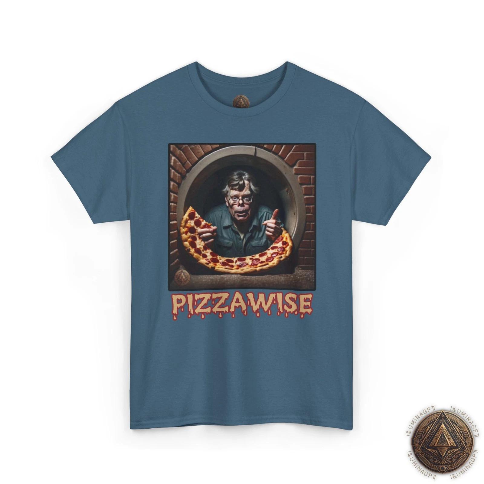 Pizzawise Tee, Stephen King Horror Movie Pizza Conspiracy Theory Shirt L
Pizzawise Tee, Stephen King Horror Movie Pizza Conspiracy Theory Shirt L