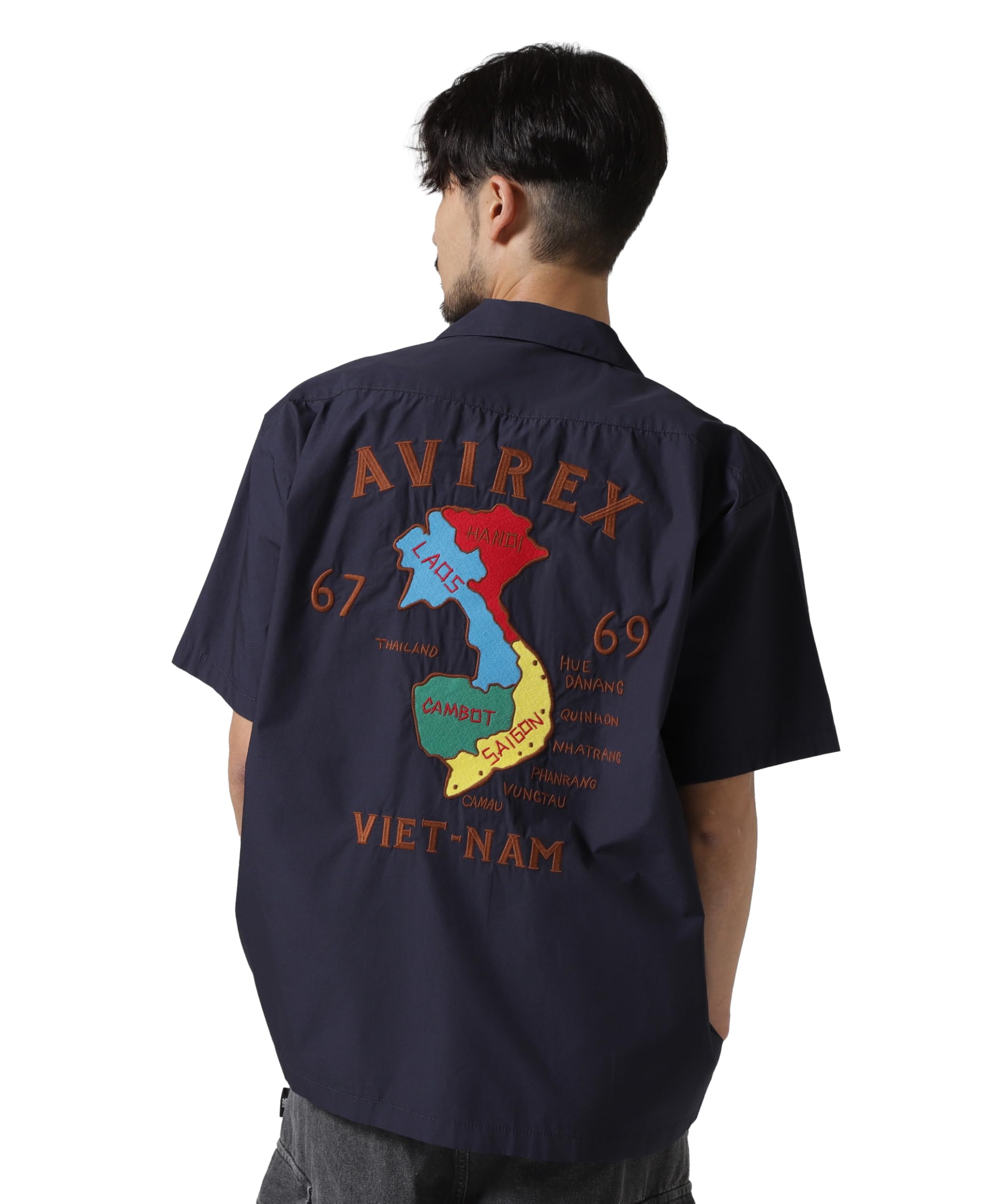 AVIREX VIETNAM SHIRT (WEB&DEPOT Exclusive) Short Sleeve Shirt Men s M 120 Navy 783-5123020
AVIREX VIETNAM SHIRT (WEB&DEPOT Exclusive) Short Sleeve Shirt Men s M 120 Navy 783-5123020