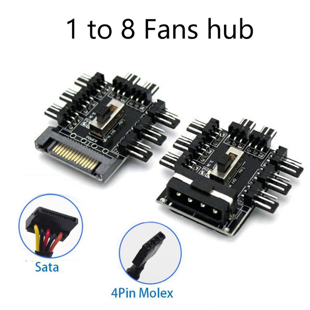 Контроллер скорости уровня SATA 4PIN 1 до 8 Контроллер скорости кулера Концентратор вентилятора охлаждения Разветвитель концентратора вентилятора ПК Adapt 4PIN
Контроллер скорости уровня SATA 4PIN 1 до 8 Контроллер скорости кулера Концентратор вентилятора охлаждения Разветвитель концентратора вентилятора ПК Adapt 4PIN