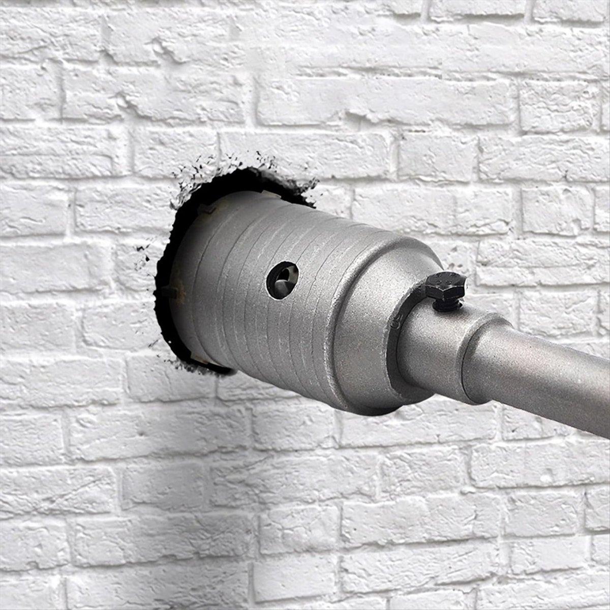 BHBL 1Set 2 1/2 Inch Concrete Hole Saw with 220mm SDS Plus Shank, 65mm Wall Hole Saw Drill Bit for Cement Brick Stone Wall China Mainland
BHBL 1Set 2 1/2 Inch Concrete Hole Saw with 220mm SDS Plus Shank, 65mm Wall Hole Saw Drill Bit for Cement Brick Stone Wall China Mainland