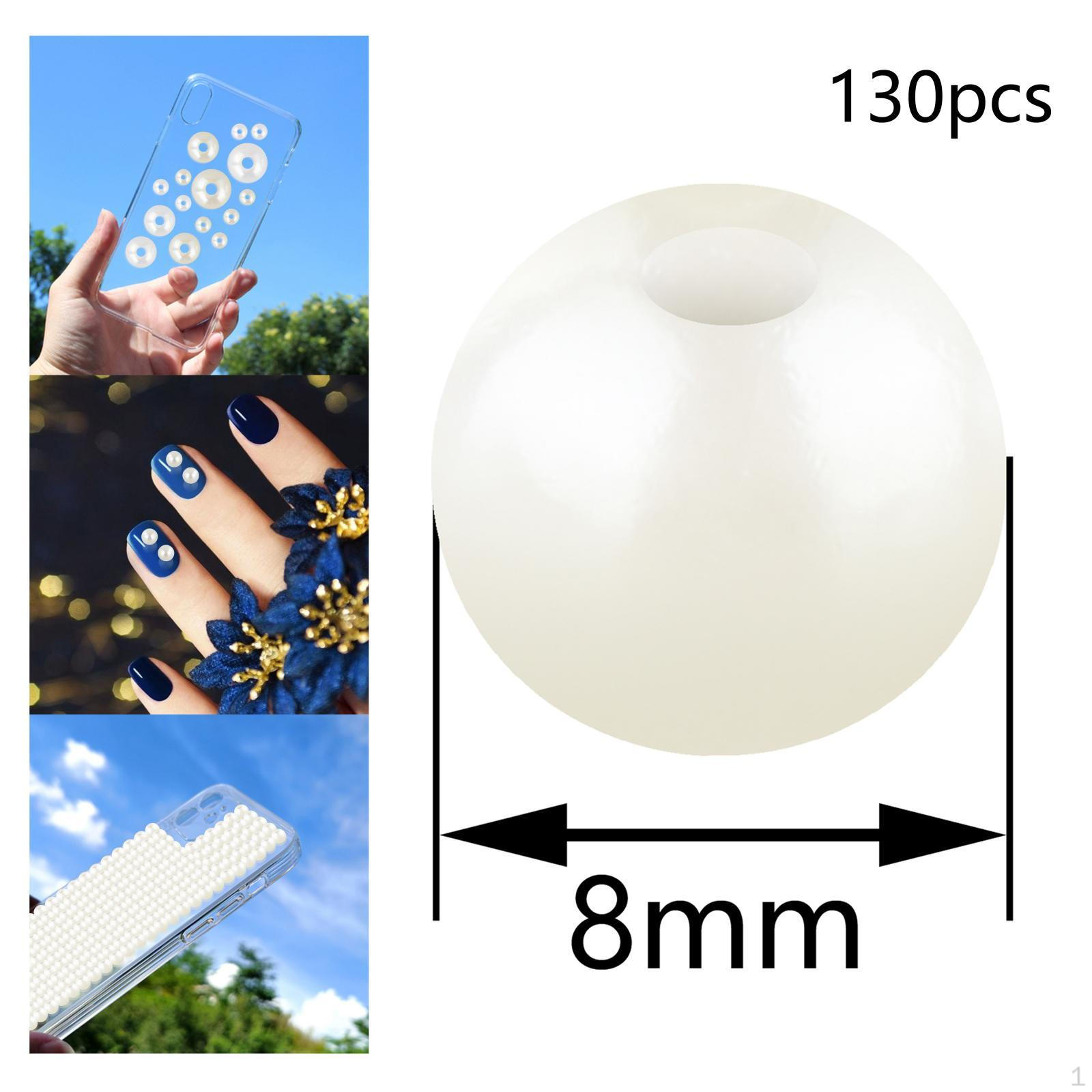 Pearl Beads Loose Spacer with Holes for Jewelry Making Supplies Accessories Beige 8mm 130pcs
Pearl Beads Loose Spacer with Holes for Jewelry Making Supplies Accessories Beige 8mm 130pcs