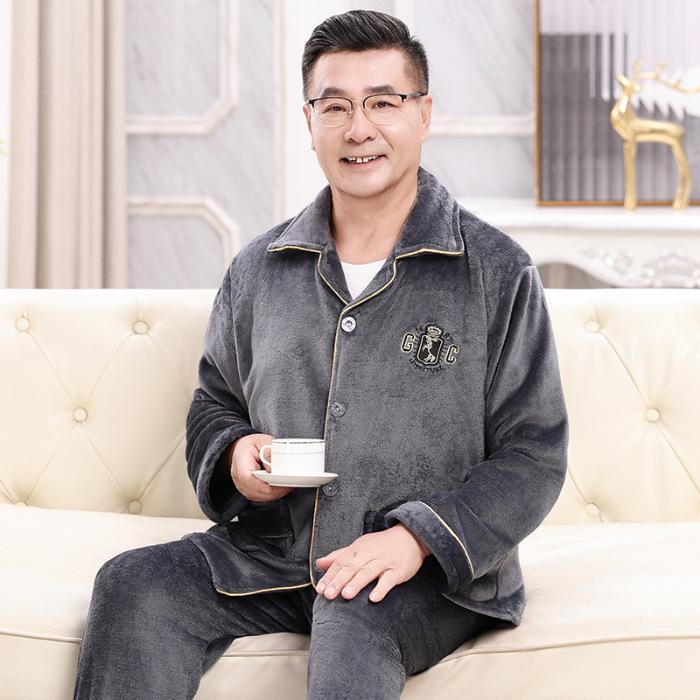 Мужская пижама из кораллового флиса больших размеров: Плотный, теплый фланелевый домашний костюм с длинными рукавами для осени и зимы. 3XL
Мужская пижама из кораллового флиса больших размеров: Плотный, теплый фланелевый домашний костюм с длинными рукавами для осени и зимы. 3XL