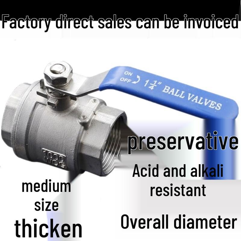 304/316 Stainless Steel Q11F-25P Ball Valve, Medium Duty, Two-Piece, Thickened, Threaded, 1/2 & 3/4 . 201 Medium Duty Thickened DN15 1/2
304/316 Stainless Steel Q11F-25P Ball Valve, Medium Duty, Two-Piece, Thickened, Threaded, 1/2 & 3/4 . 201 Medium Duty Thickened DN15 1/2