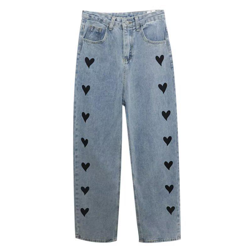 Korean Style Women s Heart Print Wide-Leg High-Waist Jeans - Light Color, Autumn 2025 Collection Large синій
Korean Style Women s Heart Print Wide-Leg High-Waist Jeans - Light Color, Autumn 2025 Collection Large синій