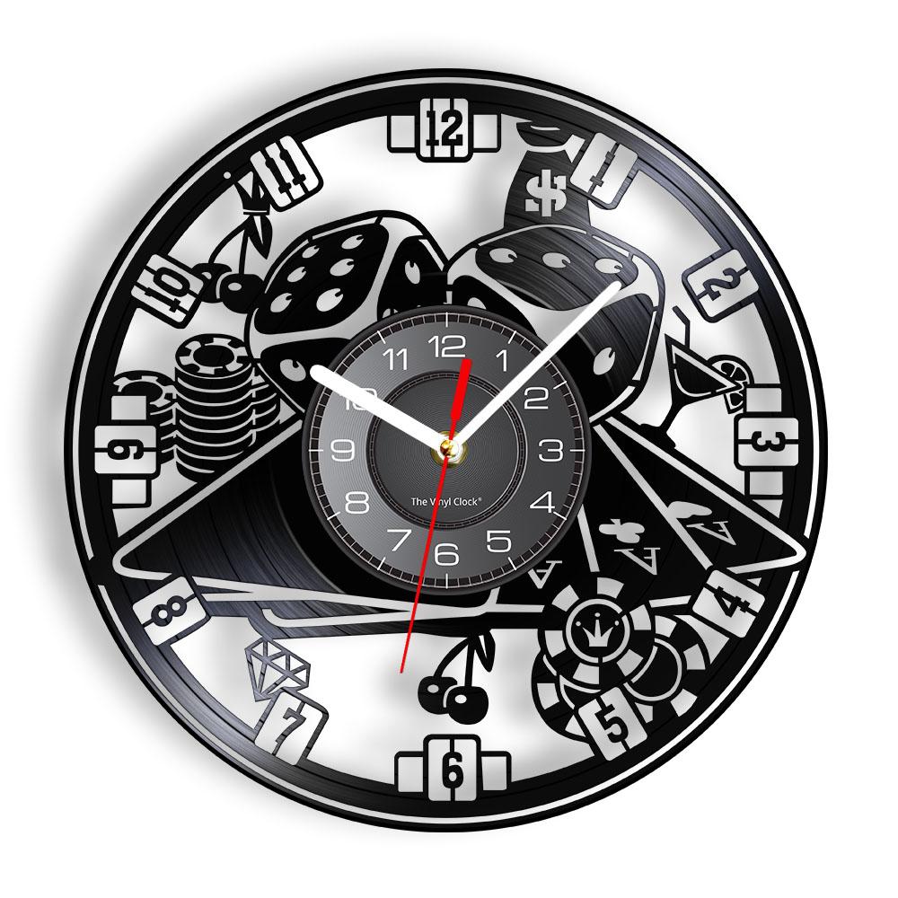 Casino Wall Clock Gamble Room Sign Wall Decor Vinyl Record Wall Clock Las Vegas 777 Poker Game Playing Card Roulette Clock Watch
Casino Wall Clock Gamble Room Sign Wall Decor Vinyl Record Wall Clock Las Vegas 777 Poker Game Playing Card Roulette Clock Watch