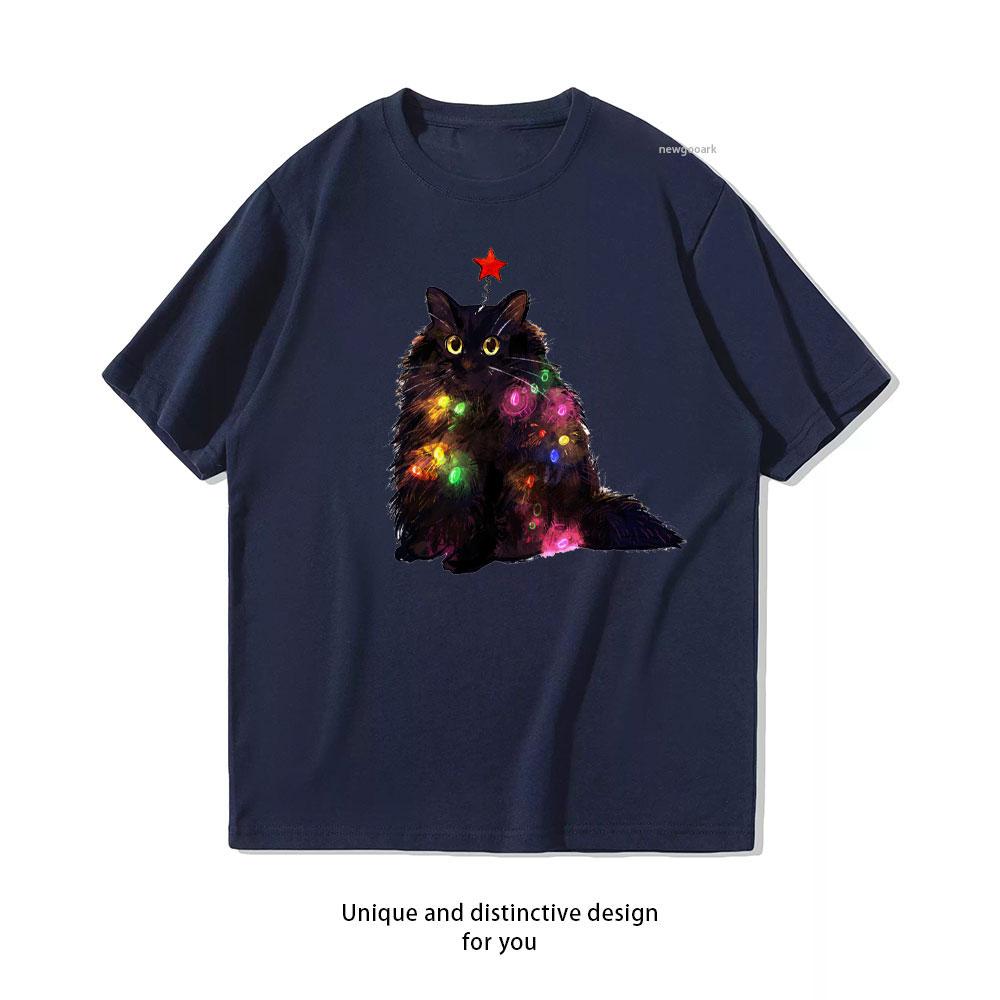 12 Day of Catmas Day 1 Christmas Lights Black Cat TShirt Woman Man Casual Cotton Graphic T Shirts Classic Oneck Shirt 4XL
12 Day of Catmas Day 1 Christmas Lights Black Cat TShirt Woman Man Casual Cotton Graphic T Shirts Classic Oneck Shirt 4XL