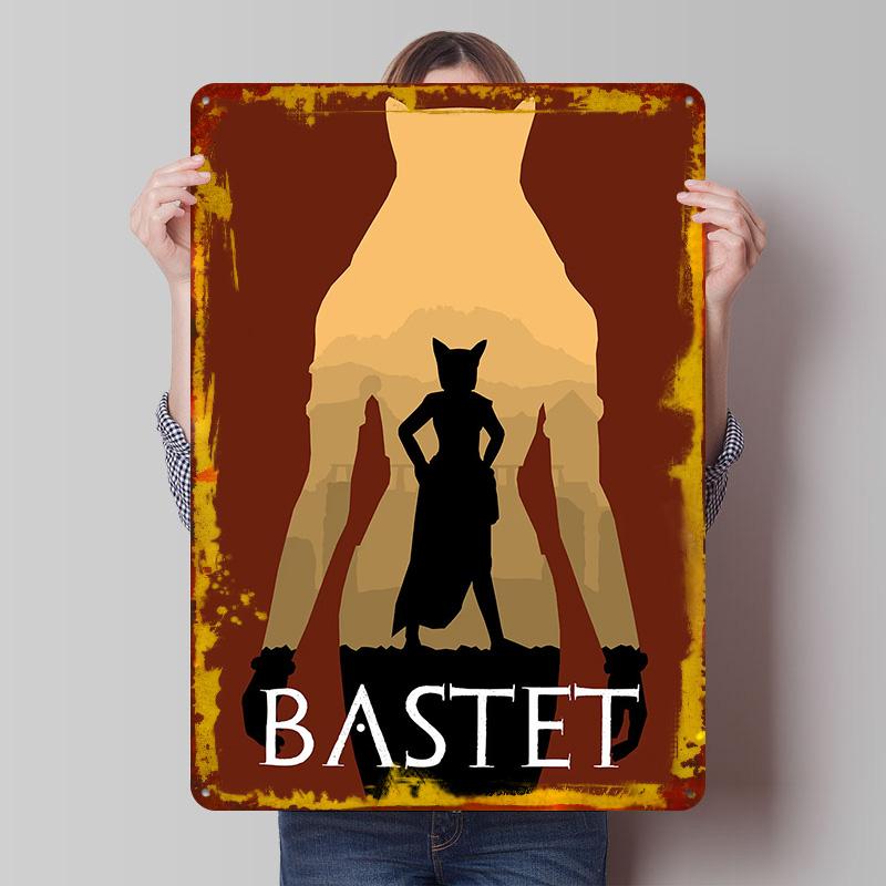 Mythology Bastet Metal Poster Customized Wall Art Retro Vintage Tinplate Signs for Man Cave Room Decoration Home Decorations 7.9x11.8In(20x30cm)
Mythology Bastet Metal Poster Customized Wall Art Retro Vintage Tinplate Signs for Man Cave Room Decoration Home Decorations 7.9x11.8In(20x30cm)